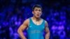 Серебряный призер чемпионата мира по борьбе Даулет Ниязбеков. Нур-Султан, 19 сентября 2019 года.